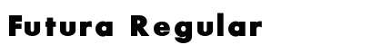 Futura Regular Preview