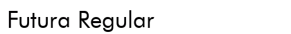 Futura Regular Preview