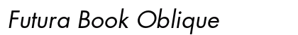 Futura Book Oblique preview