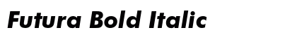 Futura Bold Italic Preview
