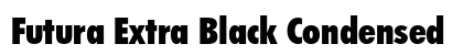 Futura Extra Black Condensed Preview