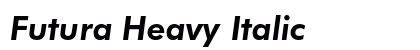 Futura Heavy Italic Preview