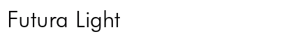 Futura Light Preview