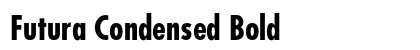 Futura Condensed Bold Preview