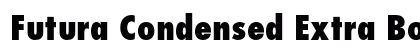 Futura Condensed Extra Bold Preview