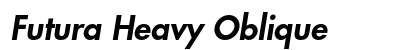 Futura Heavy Oblique preview