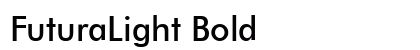 FuturaLight Bold preview
