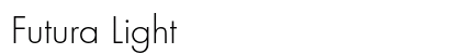 Futura Light Preview
