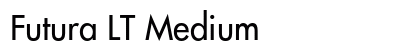 Futura LT Medium preview