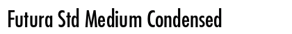 Futura Std Medium Condensed Preview