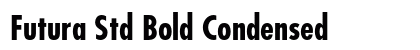 Futura Std Bold Condensed Preview