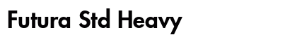 Futura Std Heavy Preview