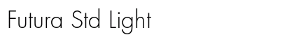 Futura Std Light Preview