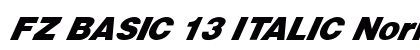 FZ BASIC 13 ITALIC Normal preview