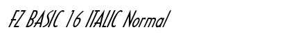 FZ BASIC 16 ITALIC Normal preview