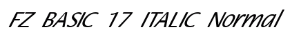 FZ BASIC 17 ITALIC Normal preview