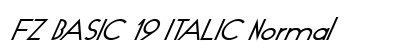 FZ BASIC 19 ITALIC Normal preview