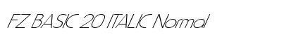 FZ BASIC 20 ITALIC Normal preview