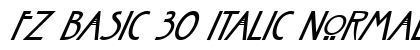 FZ BASIC 30 ITALIC Normal preview