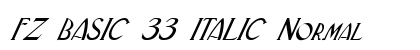FZ BASIC 33 ITALIC Normal preview