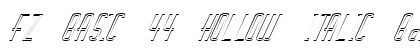 FZ BASIC 44 HOLLOW ITALIC Bold preview