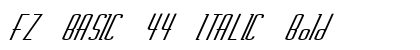 FZ BASIC 44 ITALIC Bold preview