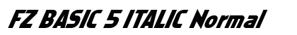 FZ BASIC 5 ITALIC Normal preview