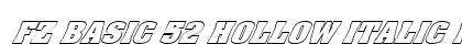 FZ BASIC 52 HOLLOW ITALIC Normal preview