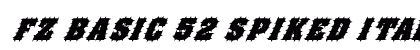 FZ BASIC 52 SPIKED ITALIC Normal preview