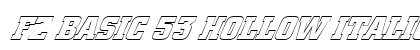 FZ BASIC 53 HOLLOW ITALIC Normal preview