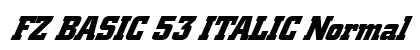 FZ BASIC 53 ITALIC Normal preview