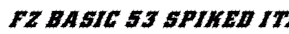 FZ BASIC 53 SPIKED ITALIC Normal preview