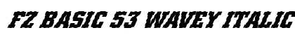 FZ BASIC 53 WAVEY ITALIC Normal preview