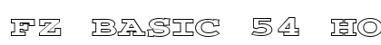 FZ BASIC 54 HOLLOW EX Bold preview