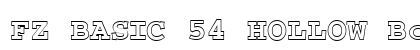 FZ BASIC 54 HOLLOW Bold preview
