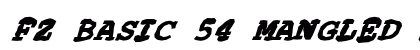 FZ BASIC 54 MANGLED ITALIC Normal preview