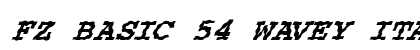 FZ BASIC 54 WAVEY ITALIC Normal preview