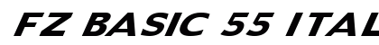 FZ BASIC 55 ITALIC Normal preview
