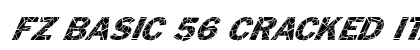 FZ BASIC 56 CRACKED ITALIC Normal preview