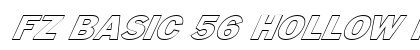 FZ BASIC 56 HOLLOW ITALIC Normal preview