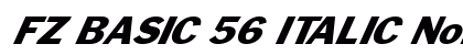 FZ BASIC 56 ITALIC Normal preview