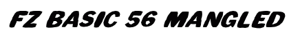 FZ BASIC 56 MANGLED ITALIC Normal preview