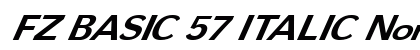 FZ BASIC 57 ITALIC Normal preview