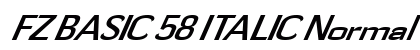 FZ BASIC 58 ITALIC Normal preview