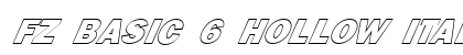 FZ BASIC 6 HOLLOW ITALIC Normal preview