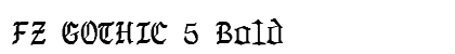 FZ GOTHIC 5 Bold preview