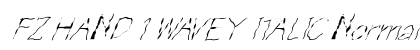 FZ HAND 1 WAVEY ITALIC Normal preview