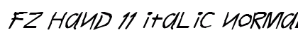 FZ HAND 11 ITALIC Normal preview