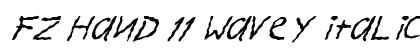 FZ HAND 11 WAVEY ITALIC Normal preview
