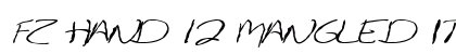 FZ HAND 12 MANGLED ITALIC Normal preview